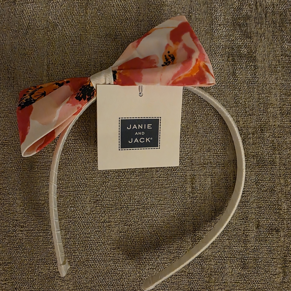 Janie and Jack Pink Floral Headband